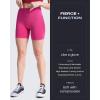 imageAoxjox Booty Contour Seamless Workout Biker Shorts for Women Tummy Control High Waisted Athletic Running Yoga Short 5quotRose Red Marl  Pro Shorts Not Squat Proof But Cute