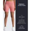 imageAoxjox Booty Contour Seamless Workout Biker Shorts for Women Tummy Control High Waisted Athletic Running Yoga Short 5quotSalmon Rose Marl