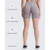 imageAoxjox Booty Contour Seamless Workout Biker Shorts for Women Tummy Control High Waisted Athletic Running Yoga Short 5quotSatellite Marl