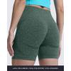 imageAoxjox Booty Contour Seamless Workout Biker Shorts for Women Tummy Control High Waisted Athletic Running Yoga Short 5quotStorm Green Marl