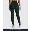 imageAoxjox High Waisted Workout Leggings for Women Hidden Scrunch V Waist Front Illusion Ruched Athletic Yoga Pants 26quotForest Green