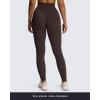 imageAoxjox High Waisted Workout Leggings for Women Hidden Scrunch V Waist Front Illusion Ruched Athletic Yoga Pants 26quotMulch