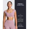 imageAoxjox Womens Workout Sports Bras Luxeyoga Fitness Scrunch Bra Yoga Crop TankMauve