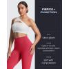 imageAoxjox High Waisted Workout Leggings for Women Tummy Control Buttery Soft Yoga Metamorph Deep V Pants 26quotLove Potionl See Through