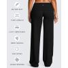 imageAoxjox Womens Workout Fold Over Waist Straight Leg Bottoms Lumastretch Gym Yoga Pants 31quot33quot35quotBlack