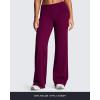 imageAoxjox Womens Workout Fold Over Waist Straight Leg Bottoms Lumastretch Gym Yoga Pants 31quot33quot35quotBurgundy
