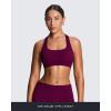 imageAoxjox Womens Workout Sports Bras Fitness Training Gym Athlenza TBack Bra Lumastretch Yoga Crop TankBurgundy