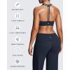 imageAoxjox Womens Workout Sports Bras Fitness Training Gym Athlenza TBack Bra Lumastretch Yoga Crop TankNavy