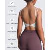 imageAoxjox Womens Workout Sports Bras Fitness Yoga Crop Tank Twist Back Cami1 White