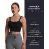 imageAoxjox Womens Workout Sports Bras Fitness Yoga Crop Tank Twist Back CamiBlack 3 Pieces Pack
