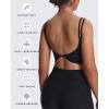 imageAoxjox Womens Workout Sports Bras Fitness Yoga Crop Tank Twist Back CamiBlack Leopard Print
