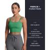 imageAoxjox Womens Workout Sports Bras Fitness Yoga Crop Tank Twist Back CamiBottle Green