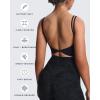 imageAoxjox Womens Workout Sports Bras Fitness Yoga Crop Tank Twist Back CamiCloud Black