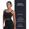 imageAoxjox Womens Workout Sports Bras Fitness Yoga Crop Tank Twist Back CamiCloud Black