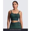imageAoxjox Womens Workout Sports Bras Fitness Yoga Crop Tank Twist Back CamiCloud Dark Green