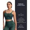 imageAoxjox Womens Workout Sports Bras Fitness Yoga Crop Tank Twist Back CamiCloud Dark Green