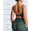 imageAoxjox Womens Workout Sports Bras Fitness Yoga Crop Tank Twist Back CamiCloud Dark Green