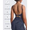 imageAoxjox Womens Workout Sports Bras Fitness Yoga Crop Tank Twist Back CamiCloud Navy