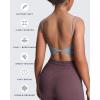 imageAoxjox Womens Workout Sports Bras Fitness Yoga Crop Tank Twist Back CamiGrey