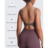 imageAoxjox Womens Workout Sports Bras Fitness Yoga Crop Tank Twist Back CamiIron Grey