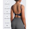 imageAoxjox Womens Workout Sports Bras Fitness Yoga Crop Tank Twist Back CamiNavy