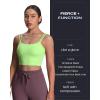 imageAoxjox Womens Workout Sports Bras Fitness Yoga Crop Tank Twist Back CamiParadise Green