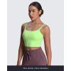 imageAoxjox Womens Workout Sports Bras Fitness Yoga Crop Tank Twist Back CamiParadise Green