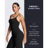 imageAoxjox Workout Athlenza Jumpsuit for Women Straight Leg Cross Back One Piece Lumastretch Gym Yoga Sports Bras JumpsuitsBlack