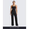 imageAoxjox Workout Athlenza Jumpsuit for Women Straight Leg Cross Back One Piece Lumastretch Gym Yoga Sports Bras JumpsuitsBlack