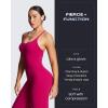 imageAoxjox Workout Athlenza Jumpsuit for Women Straight Leg Cross Back One Piece Lumastretch Gym Yoga Sports Bras JumpsuitsFuchsia