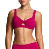 imageAoxjox Womens Workout Sports Bras Fitness Training Gym Athlenza Twist Bra Lumastretch Yoga Crop TankFuchsia