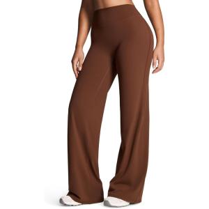 imageAoxjox Womens Workout Athlenza Straight Leg Bottoms High Waist Lumastretch Gym Yoga Pants 31quot 33quot 35quotBrown