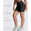 imageAoxjox Seamless Biker Shorts for Women Impact Hidden Scrunch Low Waisted Athletic Yoga Short 35quot45quot5quot6quotBlack