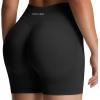 imageAoxjox Seamless Biker Shorts for Women Impact Hidden Scrunch Low Waisted Athletic Yoga Short 35quot45quot5quot6quotBlack