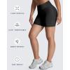 imageAoxjox Seamless Biker Shorts for Women Impact Hidden Scrunch Low Waisted Athletic Yoga Short 35quot45quot5quot6quotBlack