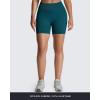 imageAoxjox Seamless Biker Shorts for Women Impact Hidden Scrunch Low Waisted Athletic Yoga Short 35quot45quot5quot6quotDeep Blue Lagoon