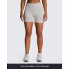 imageAoxjox Seamless Biker Shorts for Women Impact Hidden Scrunch Low Waisted Athletic Yoga Short 35quot45quot5quot6quotFeather Beige