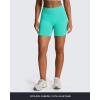 imageAoxjox Seamless Biker Shorts for Women Impact Hidden Scrunch Low Waisted Athletic Yoga Short 35quot45quot5quot6quotIce Mint