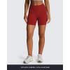 imageAoxjox Seamless Biker Shorts for Women Impact Hidden Scrunch Low Waisted Athletic Yoga Short 35quot45quot5quot6quotScarlett Red