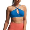 imageAoxjox Womens Workout Sports Bras Fitness Adjusted Ariel Halter Bra Yoga Crop TankDirectoire Blue