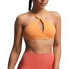 imageAoxjox Womens Workout Sports Bras Fitness Adjusted Ariel Halter Bra Yoga Crop TankPapaya Orange