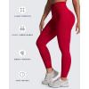 imageAoxjox Workout Kinetic Seamles Leggings for Women High Waisted Hidden Scrunch Tummy Control Gym Yoga Pants 23quotLipstick Red