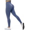 imageAoxjox Scrunch Seamless Leggings for Women High Waisted Tummy Control 20 Smile Contour Workout Yoga Pants 24quotSteel Blue Marlscrunch