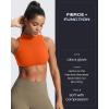 imageAoxjox Womens Kim Cutout High Neck Tank Workout Sports Bras Fitness Training Gym Bra Yoga CropFirecracker