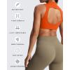 imageAoxjox Womens Kim Cutout High Neck Tank Workout Sports Bras Fitness Training Gym Bra Yoga CropFirecracker
