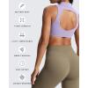 imageAoxjox Womens Kim Cutout High Neck Tank Workout Sports Bras Fitness Training Gym Bra Yoga CropPurple Heather