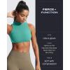 imageAoxjox Womens Kim Cutout High Neck Tank Workout Sports Bras Fitness Training Gym Bra Yoga CropTurquoise