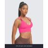 imageAoxjox Womens Workout Sports Bras Fitness Trainning Infinity Gym Bra Yoga Crop TankAzalea Pink