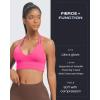 imageAoxjox Womens Workout Sports Bras Fitness Trainning Infinity Gym Bra Yoga Crop TankAzalea Pink