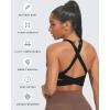 imageAoxjox Womens Workout Sports Bras Fitness Trainning Infinity Gym Bra Yoga Crop TankBlack New